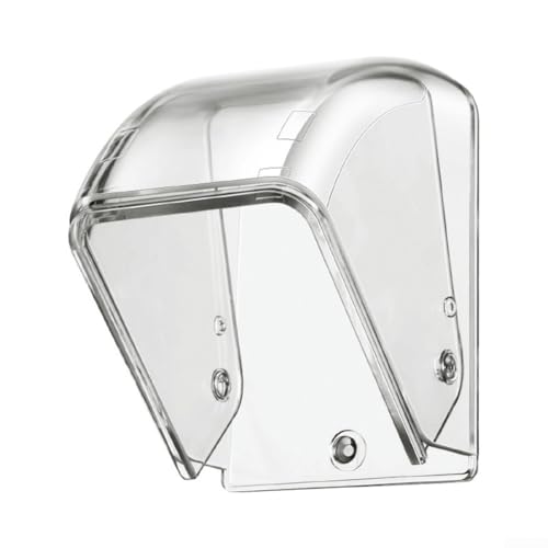 Elegante transparente Türklingelabdeckung verlängert die Lebensdauer Ihrer kabellosen Türklingel gegen Elemente (1 Stück) von PETSTIBLE