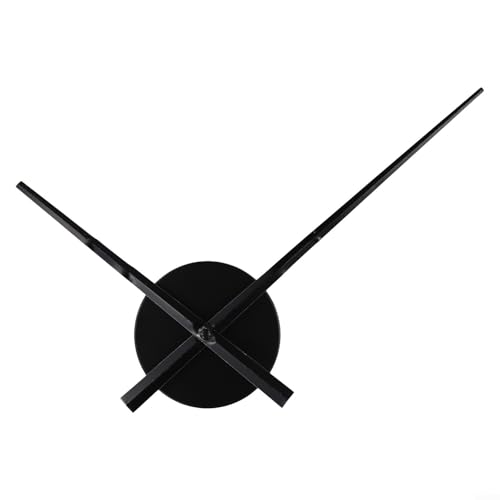 Ersatz-Uhrwerk-Set für DIY-Wanduhren, inkl. großen Zeigern (schwarz) von PETSTIBLE