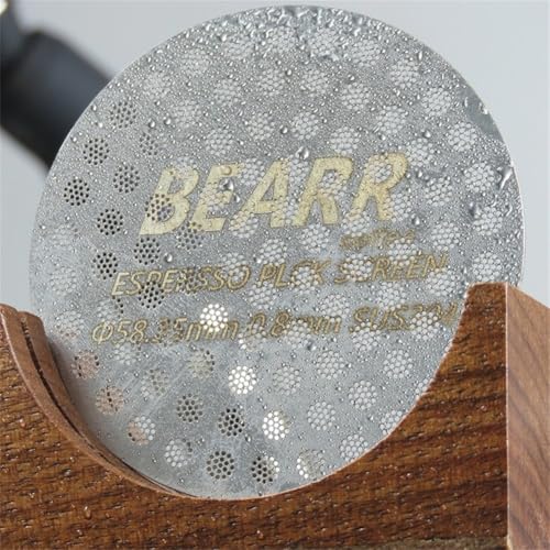 Espresso-Pucksieb 0,8 mm Kaffeefilter 51 53 58 mm für Siebträgerkorb (51 mm) von PETSTIBLE