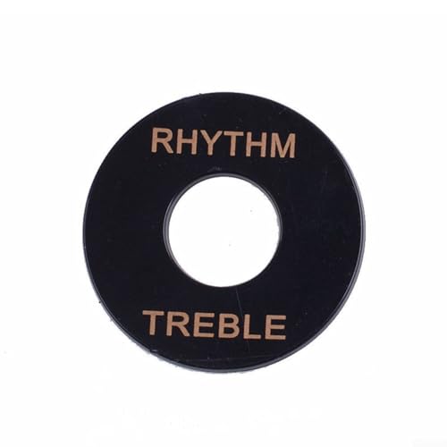 Essential Gear Rhythm Treble Selector Ring maßgeschneidert für Gibson Les Paul Spieler (schwarz) von PETSTIBLE