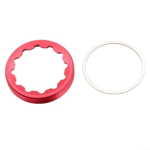 Fahrrad-Kurbelarmschraube für Rotor, 30 mm, selbstziehend, mit allen benötigten Teilen (rote Kappe) von PETSTIBLE