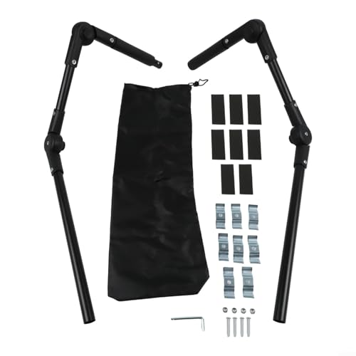 Faltbarer Wagon-Schiebegriff für flach gefaltetes Modell mit verstellbarer Höhe und abnehmbarem Design, ideal für Camping, Einkaufen und Outdoor-Einkaufswagen Anwendungen von PETSTIBLE