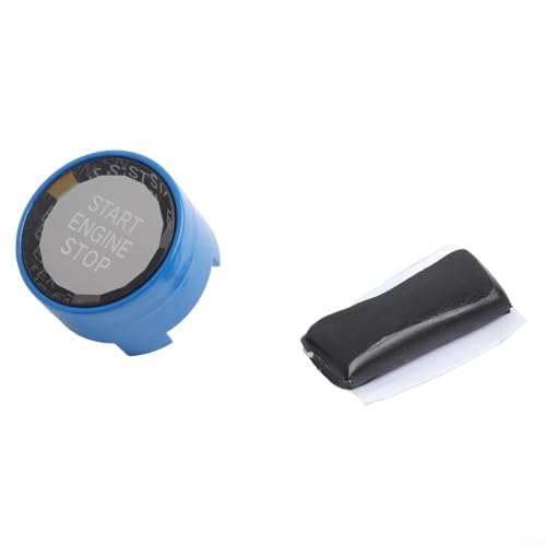 Für BMW-Serie, Kompatibilität für Crystal Style Start-Stopp-Tastenabdeckung für F30 F01 (blau) von PETSTIBLE