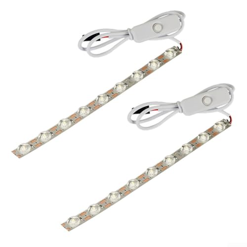 Für Bambu Lab A1 Mini kompatible LED-Lichtstreifen, 2 Stück, 24 V, dünnes Design für hervorragende Beleuchtung beim Drucken von PETSTIBLE