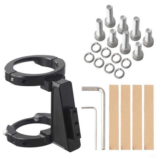 Funktioneller Frontträger für Brompton-Fahrräder, Lieferung mit 8 Befestigungsschrauben (schwarz) von PETSTIBLE