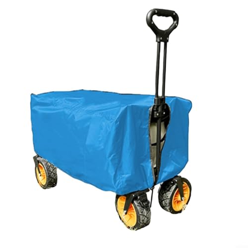 Gartenabdeckung für Campingwagen, mit verstellbarem Schloss, windabweisend und wasserdicht, für den Außenbereich (blau) von PETSTIBLE