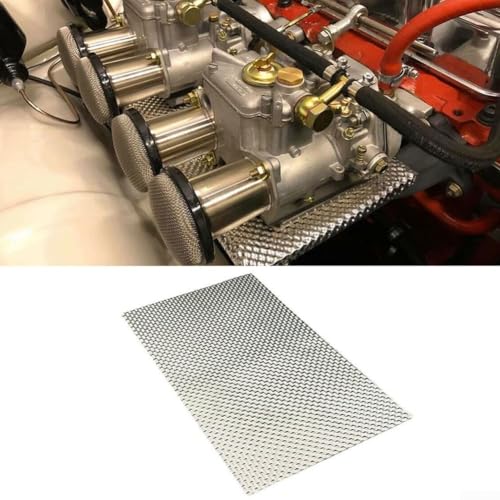 Geprägter Hitzeschild für Turbo-Verteiler, Aluminium, 200 mm x 200 mm x 0 5 mm, kontinuierliche Temperaturbeständigkeit von 1000 °C von PETSTIBLE