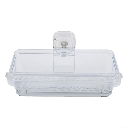 Hält Ihre Küche ordentlich, Saugnapf, Abtropfkorb mit abnehmbarem Tablett für einfache Reinigung (transparent) von PETSTIBLE