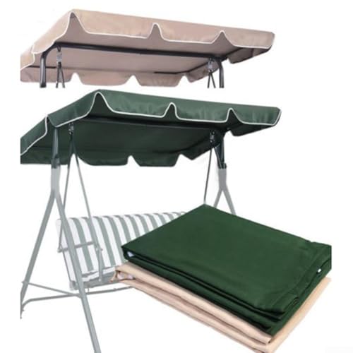 Hollywoodschaukel Dach Überdachung Abdeckung Regenschutz für Gartenschaukel Outdoor (Grün) von PETSTIBLE