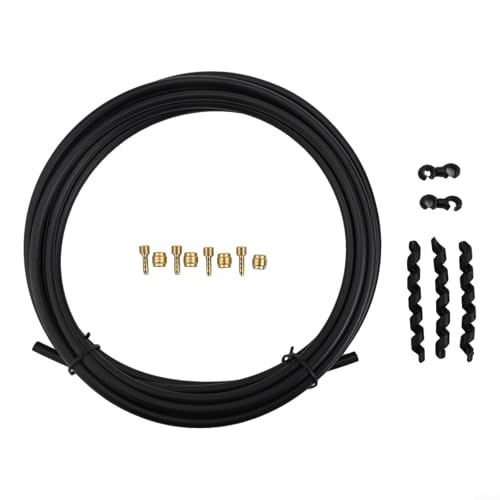 Hydraulischer Bremsschlauch für Fahrräder, 2 m, Gummi-Set für Magura-Serie (für MT4 und MT8) mit wichtigen Installationswerkzeugen (schwarz) von PETSTIBLE