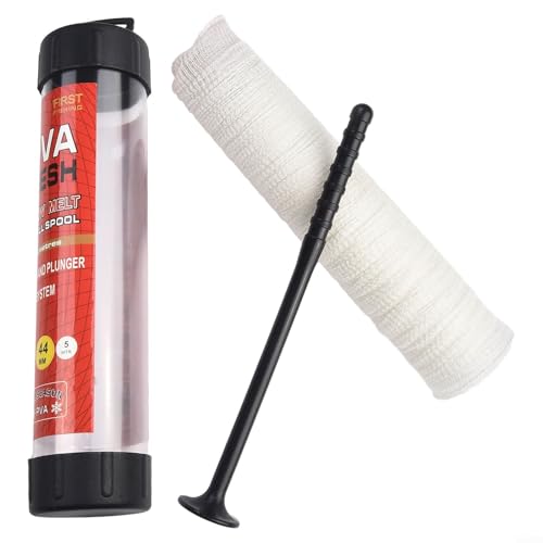 Innovativer 5 m langer PVA-Netz-Futterspender für schnelles Schmelzen in warmen Gewässern während der einfachen Verwendung von Werkzeugen (25 mm x 5 m) von PETSTIBLE