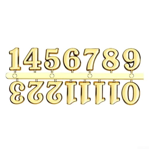 Innovatives DIY-Wanduhr-Set mit römischen und arabischen Zahlenoptionen zur Anpassung (Gold Arabisch) von PETSTIBLE