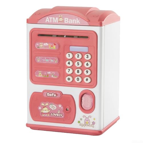 Intelligenter Sparbehälter für Kinder mit automatischer Induktionstechnologie und Sicherheitsfunktionen (Hellrosa) von PETSTIBLE