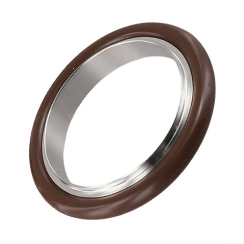KF40 Vakuum-Zentrierring-Set, 2 Stück mit O-Ring-Edelstahl-Vakuum-Klemmverschraubungen, kompatibel mit verschiedenen Klemmsystemen von PETSTIBLE