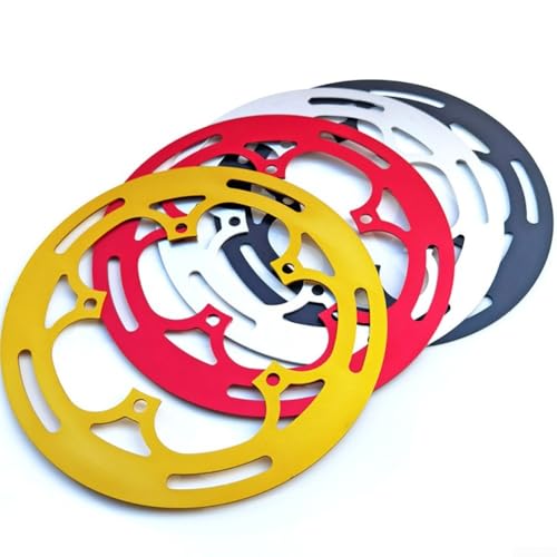 Kettenblattschutz aus Aluminiumlegierung für 130 mm für BCD, sorgt dafür, dass Kettenblatt und Kleidung unberührt bleiben (schwarz) von PETSTIBLE