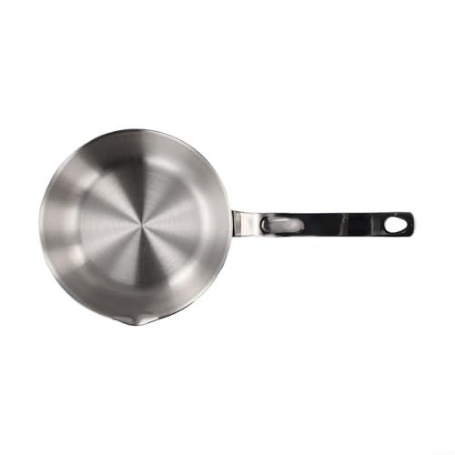 Kleine Eierpfanne mit Ausgießer, Edelstahl 316 für das tägliche Kochen, perfekt zum Schmelzen und Braten (L) von PETSTIBLE