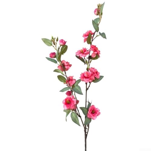 Künstliche Rosenblüten mit 14 Köpfen, für Hochzeitsdekoration und Heimgebrauch, aus Kunststoff für Haltbarkeit, Wartung und langlebiges Blumenzubehör (Bohnensandfarbe) von PETSTIBLE