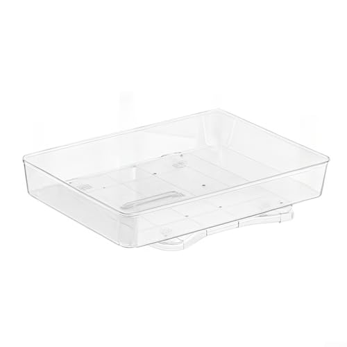 Lazy Susan Aufbewahrungsregal, Susan Drehteller, drehbares Tablett, Gewürzregal, Organizer für Badezimmer, Küche, Kühlschränke, Schreibtische und Badezimmer. (1 Ebene) von PETSTIBLE