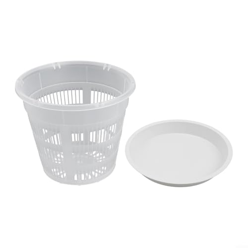 Leichter transparenter Kunststoff-Blumentopf für Orchideen, unterstützt gesundes Wachstum mit hervorragender Drainage (190 mm) von PETSTIBLE