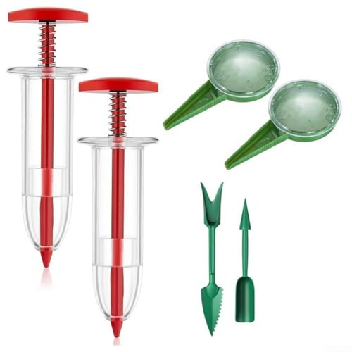 Leichtes Mini-Gartenwerkzeug-Set mit einfach zu bedienendem Aussaatspender und manuellem Pikierstab für jeden Gärtner (A) von PETSTIBLE