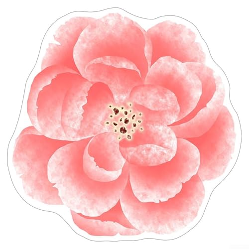 Lotus-Muster Bodenmatte mit rutschfestem Design für Küche, Bad und Wohnzimmer, wasserabsorbierend und schnell trocknend (Lotuswurzelstärke) von PETSTIBLE