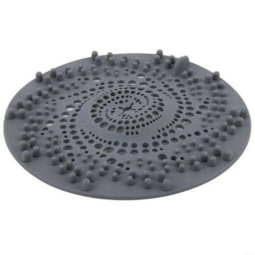 Mehrzweck-Abflusssieb, zuverlässiges Silikon-Haarfangwerkzeug für den Haushalt (dunkelgrau) von PETSTIBLE