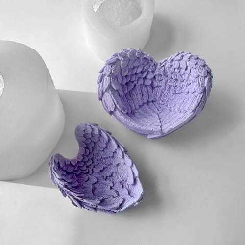 Mehrzweck-Silikonformen in Engelsflügel-Form für Back- und Kerzenprojekte (klein) von PETSTIBLE