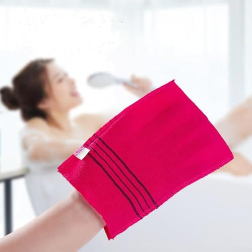 Mildly Peeling-Waschlappen Set mit 5 weichen Badetüchern zur Erfrischung Ihrer Duschroutine (Rosa) von PETSTIBLE