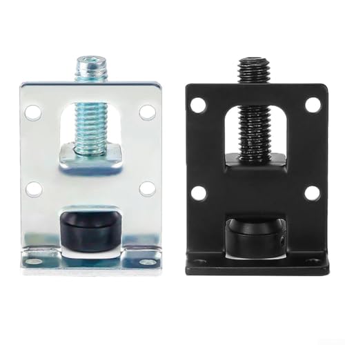 Möbelstabilisierung mit verstellbaren Nivellierfüßen, Set mit 4 robusten Stützen, entworfen für Langlebigkeit (Silber) von PETSTIBLE
