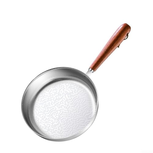 Müheloses Kochen mit nicht schneeflockengemusterter Bratpfanne aus robustem Edelstahl (16 cm) von PETSTIBLE