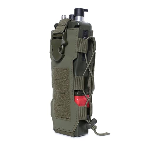 Nylon-Wander-Wasserflaschenhalter mit MOLLE-Gurten zur einfachen Befestigung (grün) von PETSTIBLE