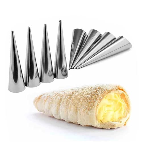 PETSTIBLE 12 Stück Brotbackröhrchen Edelstahl Brot Backröhrchen konische Form Creme Horn Form Gebäckform PETSTIBLE 12 Stück Brotbackröhrchen Edelstahl Brot Backröhrchen konische Form Creme Horn Form Gebäckform von PETSTIBLE