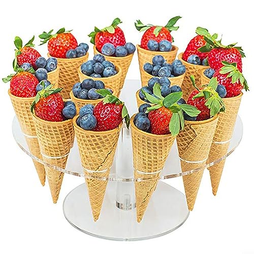 PETSTIBLE 16 Löcher Acryl Eistüte Halter Stand Eistüte Ständer Rack PETSTIBLE 16 Löcher Acryl Eistüte Halter Stand Eistüte Ständer Rack von PETSTIBLE