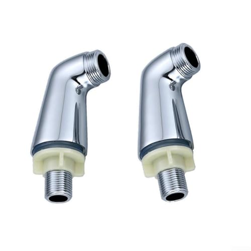 PETSTIBLE 2 Stück Mischbatterie Beine, Chrom Deck Mount Wannenfüller Dusche Mixer Wasserhahn Bein Adapter Verlängerung von PETSTIBLE