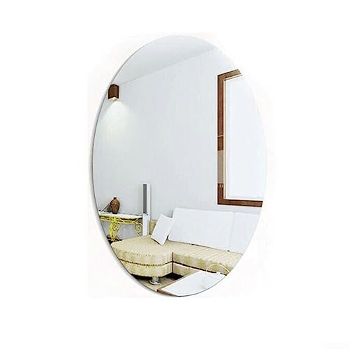 PETSTIBLE Acryl-Wandspiegel, selbstklebender Glasspiegel, hochklar, zum Aufkleben, rahmenlos, groß, selbstklebend, für Schlafzimmer, Wohnzimmer, Flur, Dekoration, 17 x 27 cm von PETSTIBLE