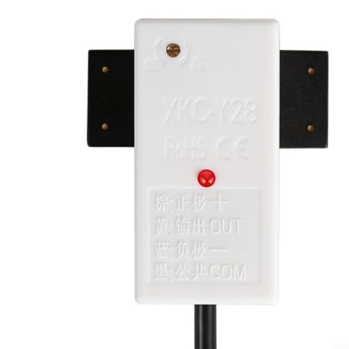 PETSTIBLE Flüssigkeitsstandssensor, XKC-Y28 5–24 V berührungsloser Flüssigkeitsstandssensor, geeignet für kleine Rohre mit einem Durchmesser von 5–11 mm (XKC-Y28-5V-PNP) von PETSTIBLE