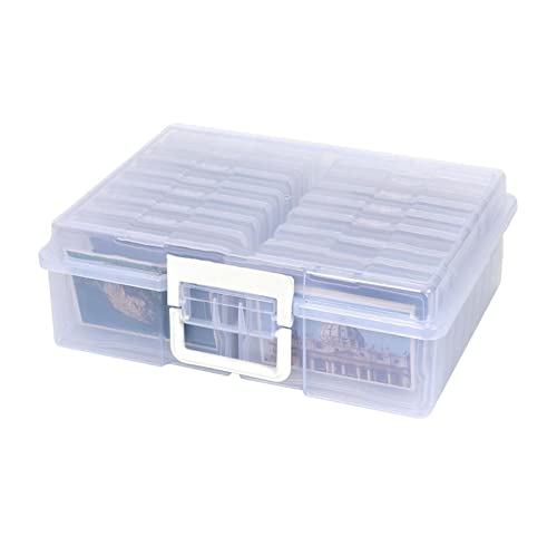 PETSTIBLE Foto-Aufbewahrungsbox, 10,2 x 15,2 cm, Foto-Aufbewahrungsbox, für 16 Fotos, Fotos, Aufbewahrungsbehälter für Samen, Karten, Bilder, Handwerk von PETSTIBLE