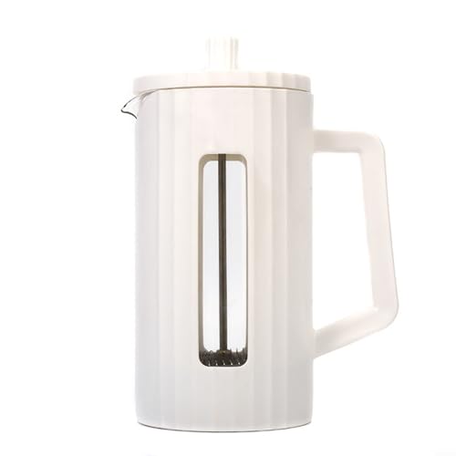 PETSTIBLE Kaffeebereiter, French Press Kaffeebereiter, 1000 ml, Edelstahlgewebe (weiß) von PETSTIBLE