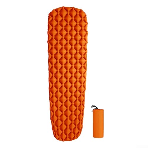 PETSTIBLE Leichte Camping Luftmatratze, aufblasbare Isomatte, wasserdicht und verschleißfest (Orange) von PETSTIBLE