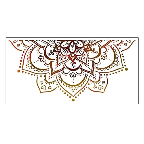 PETSTIBLE Lotus Blume Wandaufkleber Boho Wand Decar Mandala Wandaufkleber Yoga Studio Decals für Oberflächen Wände, Möbel, Fliesen von PETSTIBLE