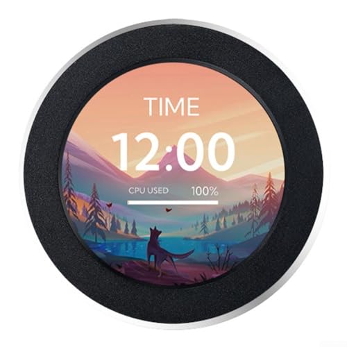 PETSTIBLE Maximieren Sie Ihren Mini-PC Setup 2 8 Zoll wassergekühlter IPS-Monitor für Echtzeit-CPU, GPU, Überwachungsfunktionen (schwarz) von PETSTIBLE