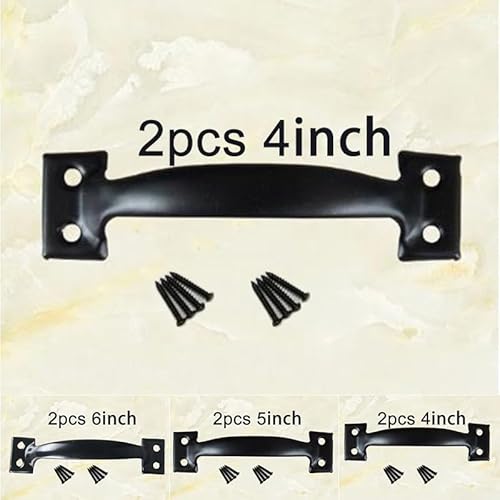 PETSTIBLE Set mit 2 Scheunentürgriffen für Schiebetore und Schuppen, perfekt für Schränke und Kleiderschränke, einfaches Griff-Design (12,7 cm) von PETSTIBLE