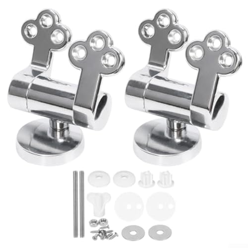 PETSTIBLE Toilettendeckel Verlangsamung Scharnier Toilettendeckel Pflaumenförmige Zinklegierung Scharnierverbinder von PETSTIBLE