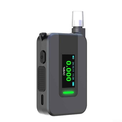PETSTIBLE Tragbarer elektrochemischer Alkoholtester, mit Sprachbericht, LED-Digitalanzeige, zur Vermeidung von Trunkenheit im Auto, 0–400 mg / 100 ml von PETSTIBLE