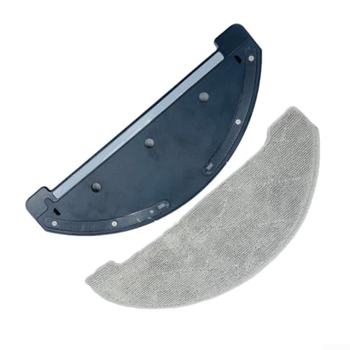 Praktisches Wischmopp-Set Halterung und Mikrofaser-Pads für Imou L11/S9 Roboter-Staubsauger (schwarz) von PETSTIBLE