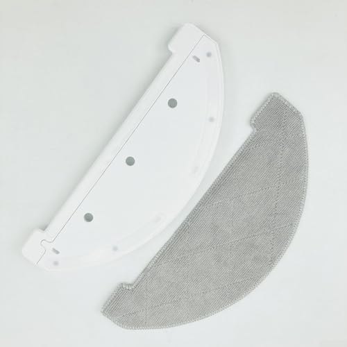 Praktisches Wischmopp-Set Halterung und Mikrofaser-Pads für Imou L11/S9 Roboter-Staubsauger (weiß) von PETSTIBLE