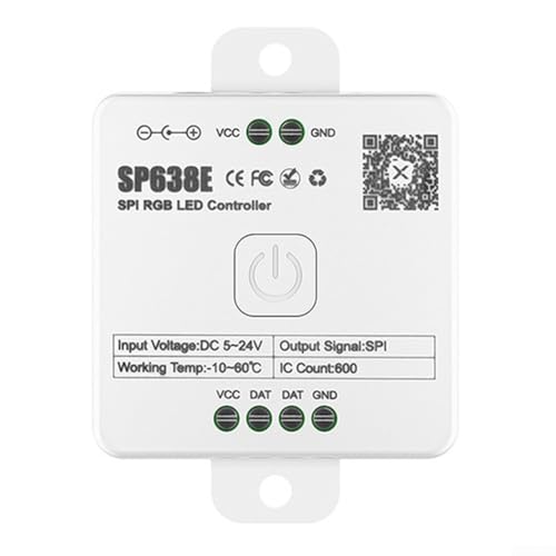 RGB LED Controller für kreative Lichteffekte und Musiksynchronisation mit App Management (SP638E) von PETSTIBLE