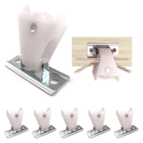 Raffrollo-Riemenscheiben-Set 6 Metallvorhang-Riemenscheiben für einfache Installation und zuverlässigen täglichen Gebrauch von PETSTIBLE
