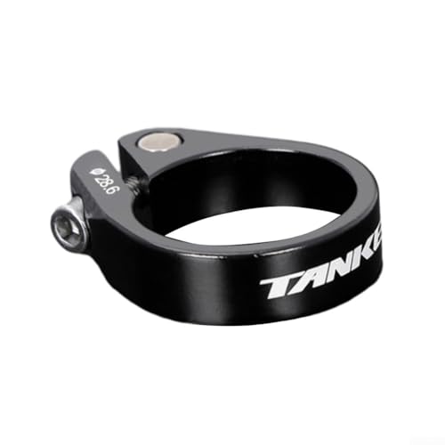 Rennrad-Aluminium-Klemme für Sattelstütze 28 6/31 8/34 9 mm, leichtes Design für bessere Leistung (31,8 mm schwarz) von PETSTIBLE
