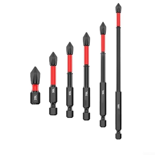 Robuster PH2 magnetischer Schraubendreher-Bit für starken Betrieb und Kompatibilität mit Elektroschraubern (65 mm) von PETSTIBLE